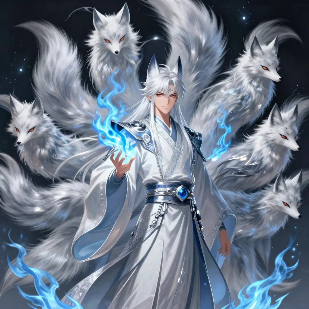 Male Moonlit Kitsune