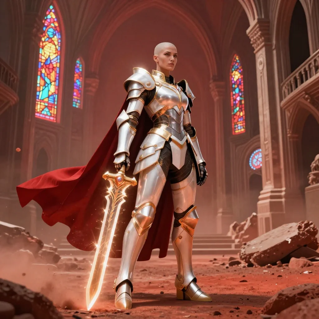 Female Futuristic Paladin