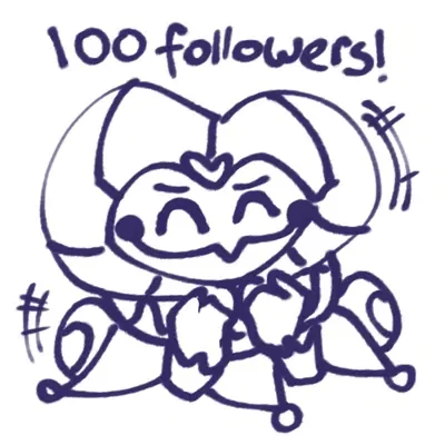 100 followers!!!!!!!!!!!!!!!!!!!