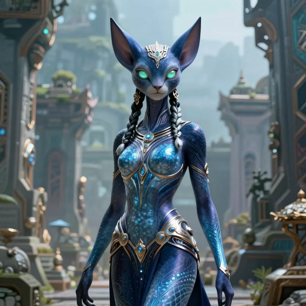 Enigmatic Humanoid Character