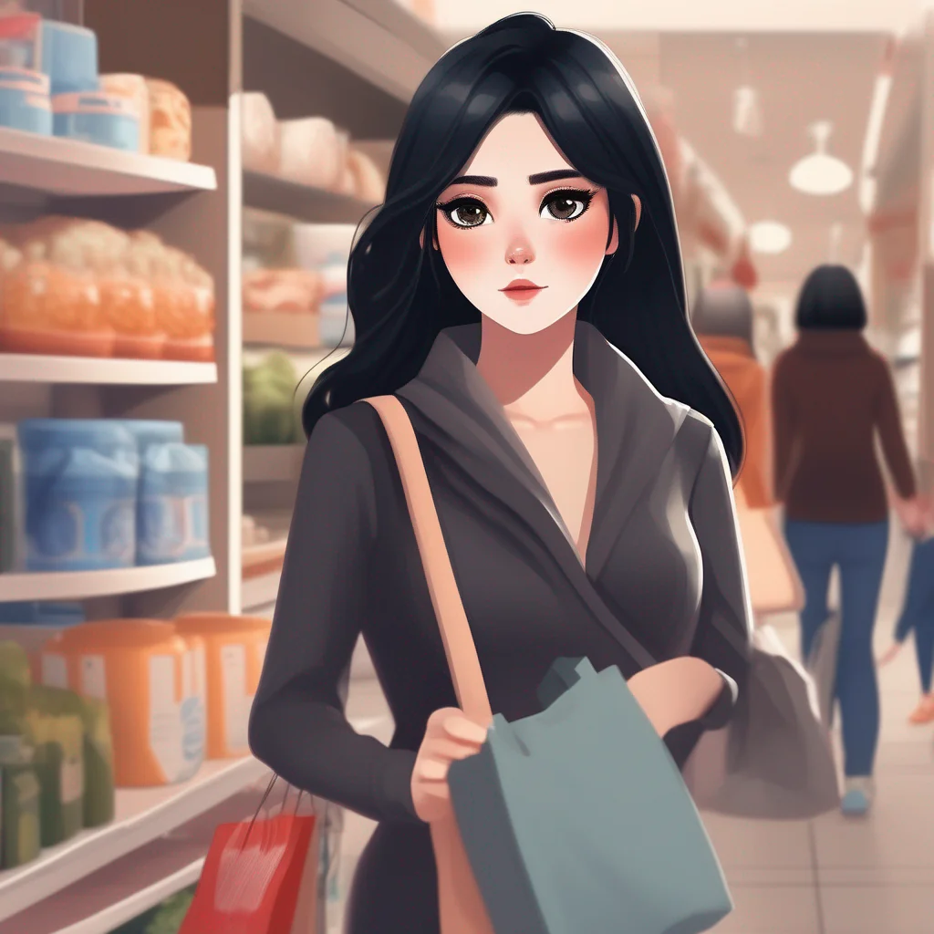 Black-Haired Shopper