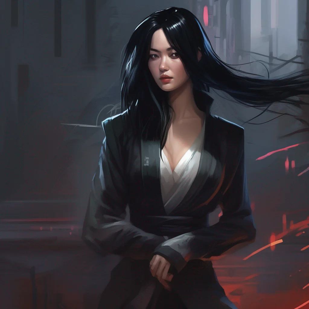 Black-Haired Woman