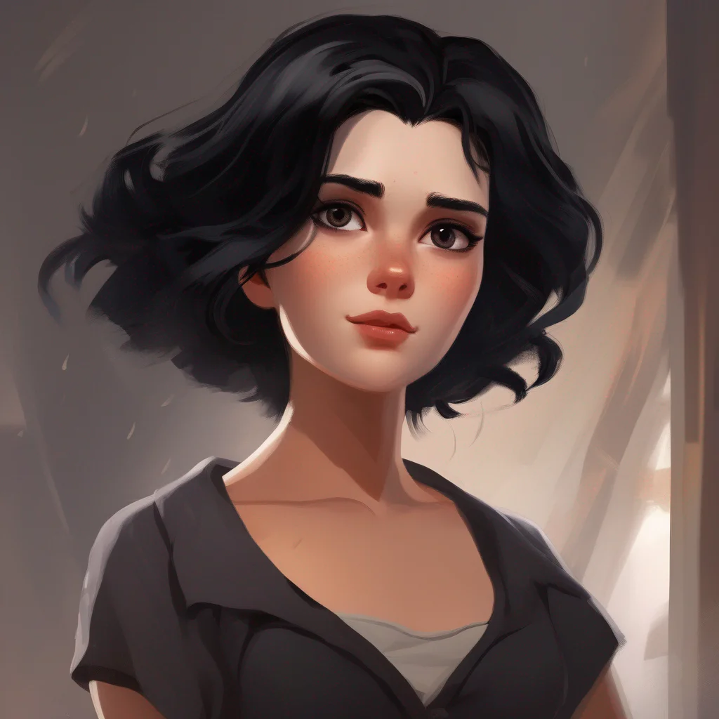 Black-Haired Woman