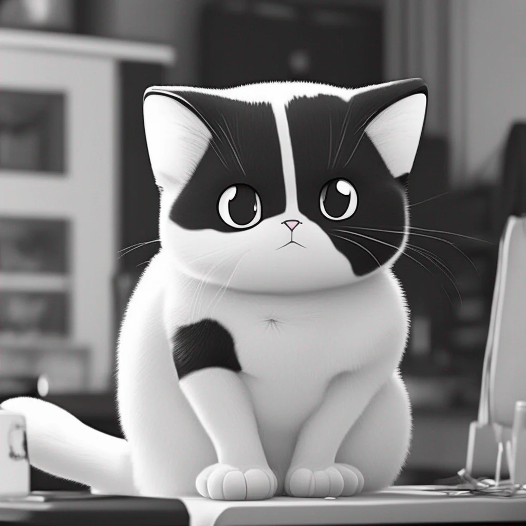 Black and White Bananya