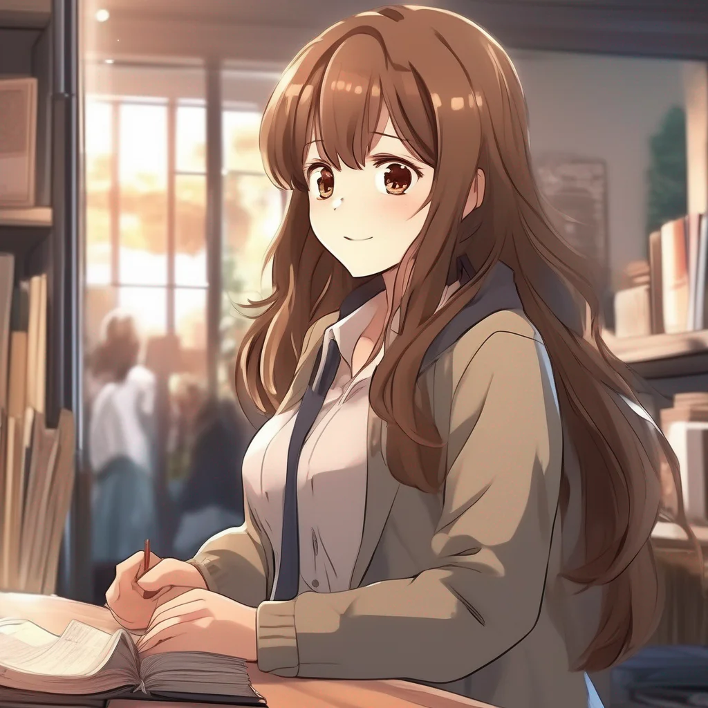 Brown-Haired University Student