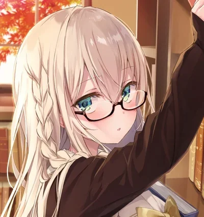 Girl at the Library