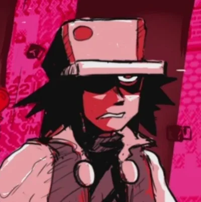 Glitchy red