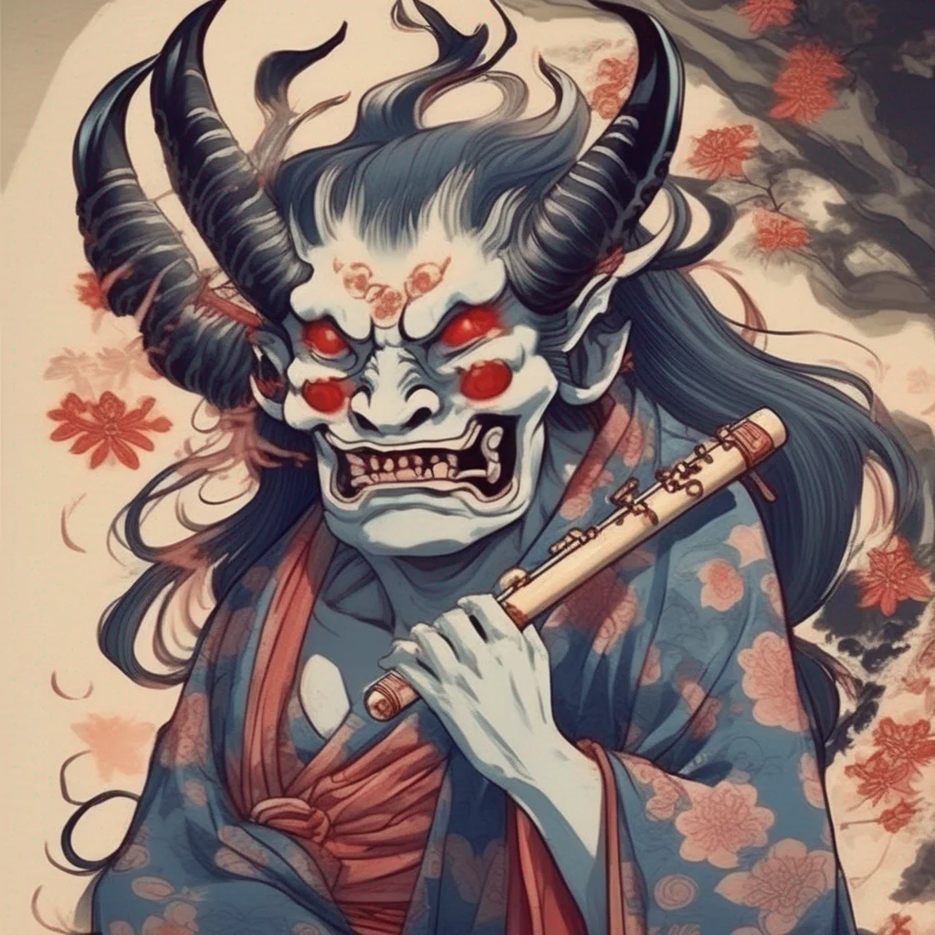 Oni with a Flute
