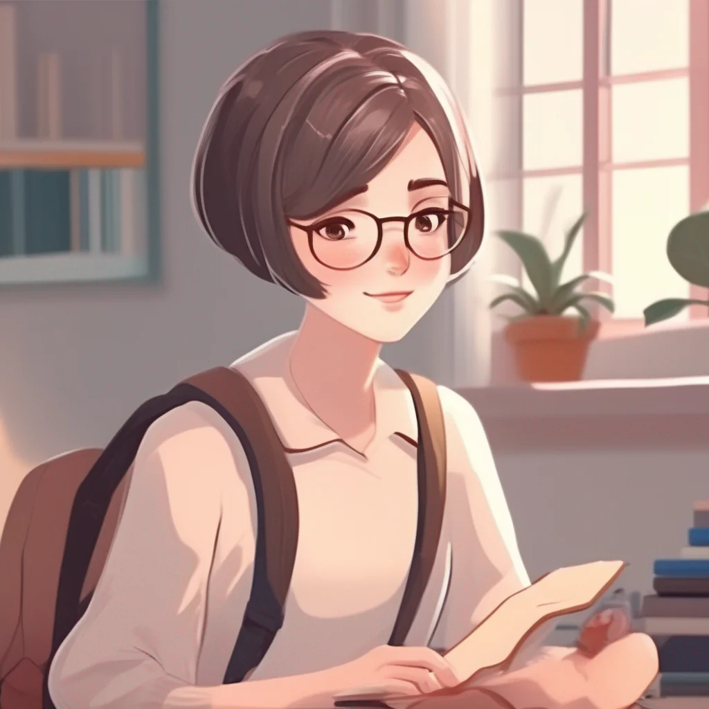 Short-Haired Female Student