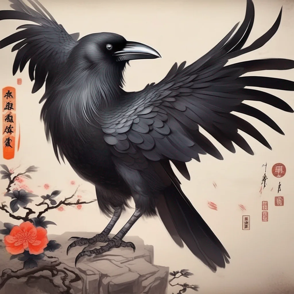 Three-legged crow