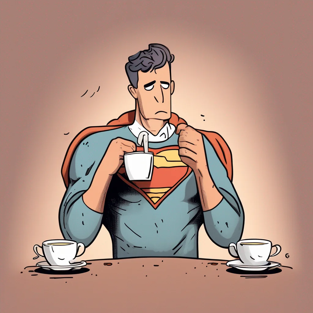 Too Much Coffee Man