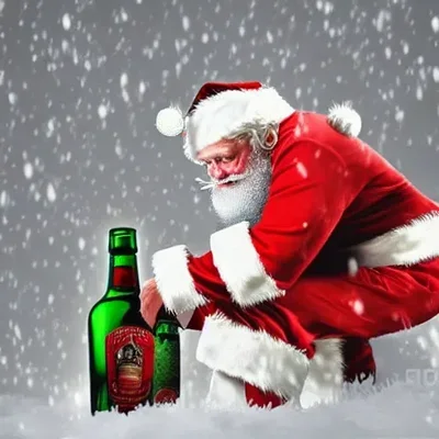 Drunk Santa Claus