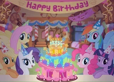 A Birthday to Remember in Equestria! | Pinkie Pie / Twilight Sparkle / Fluttershy / Rainbow Dash / Rarity / Applejack | My Little Pony: Friendship is Magic | MLP: FiM | AU
