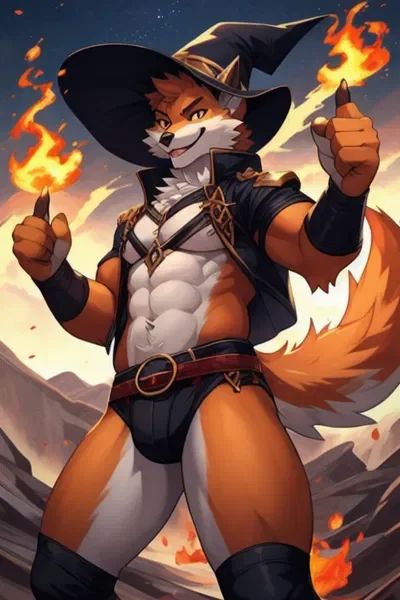 A fire fox
