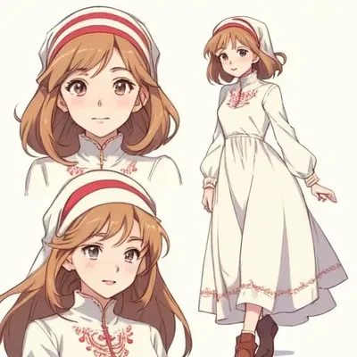 A girl from the 16th century in modern times.