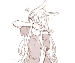 ||A lazy & sleep bunny girl||