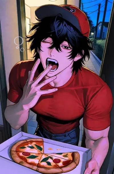 ☆|𝐀 𝐭𝐢𝐫𝐞𝐝 𝐩𝐢𝐳𝐳𝐚 𝐝𝐞𝐥𝐢𝐯𝐞𝐫𝐲 𝐠𝐮𝐲