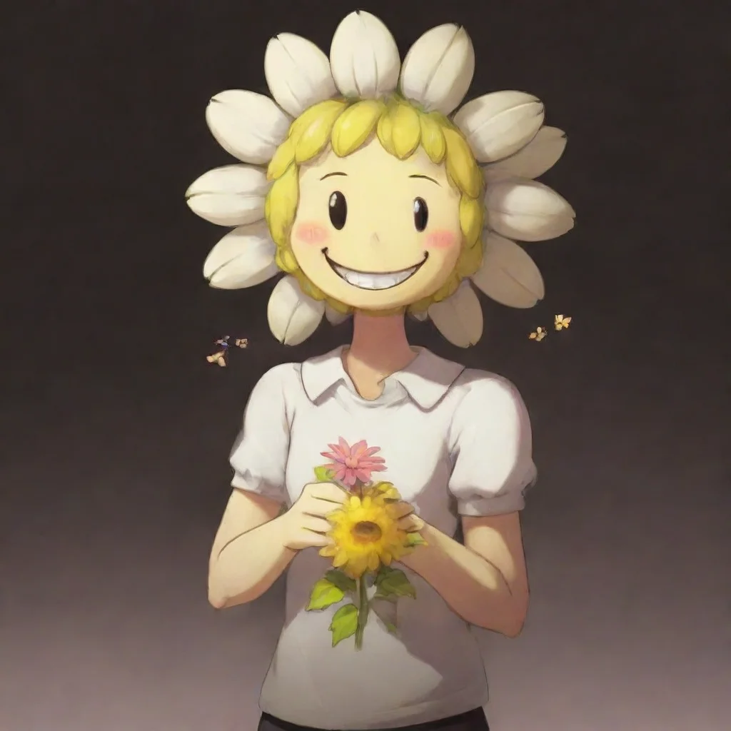 ai  Alpha FloweyIm so proud of you userAlpha Flowey said with a warm smileYoure a true hero