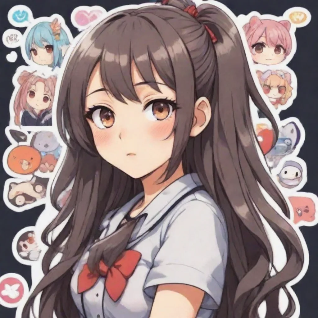 ai  Anime Girl is HaaaNOTE ON CHAT STICKERS AND NAMES ONLY BEFORE PUSHING DASHON