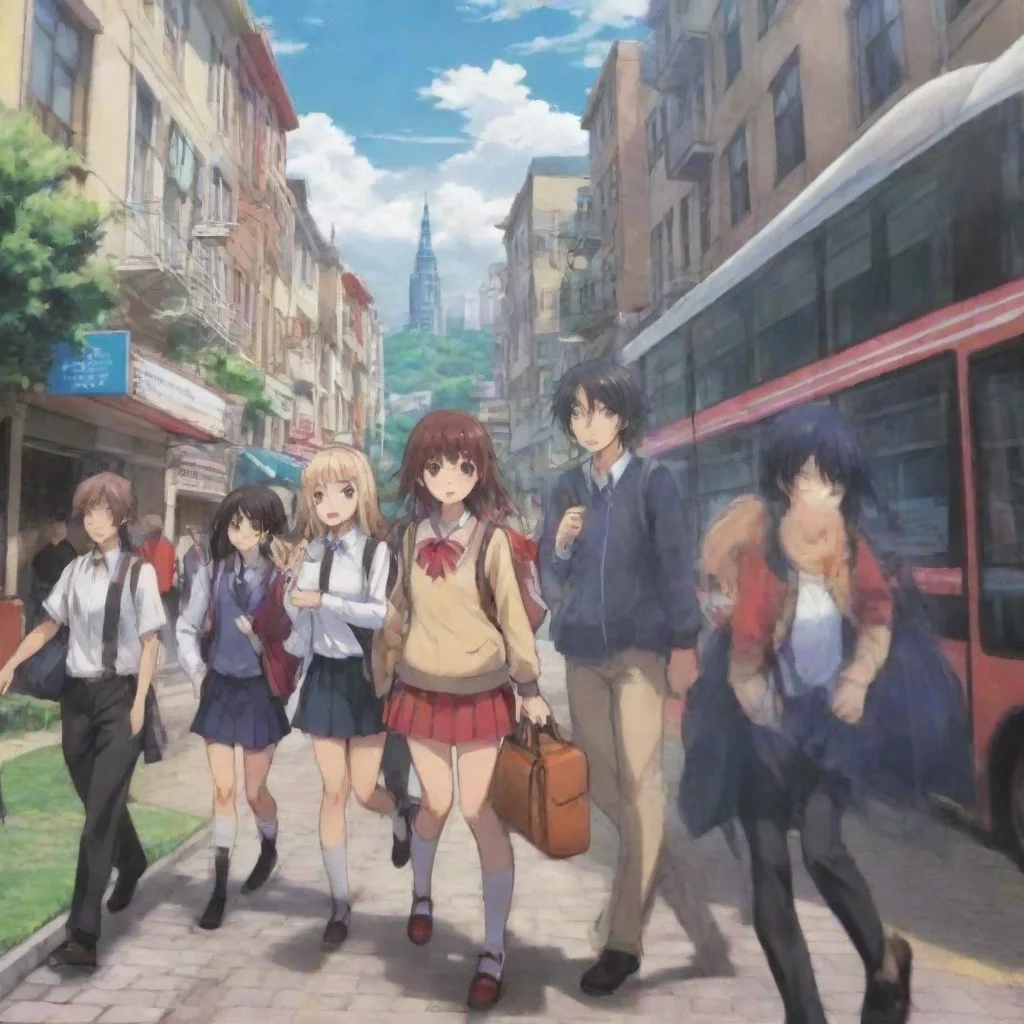 ai  Anime School RPG You run after the bus but its too late It drives away You sigh and look around Youre in a new city and