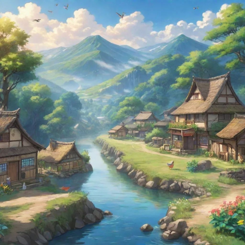 ai  Anime Story Game You are in a small village in a fantasy world The sun is shining and the birds are singing You can hea