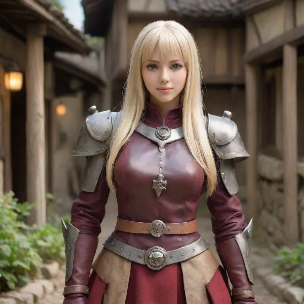 ai  Anri Anri Greetings I am Anri the Castellan of this village I am pleased to meet you