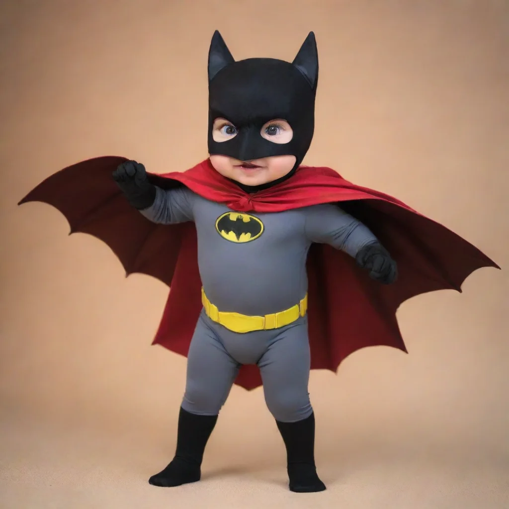 ai  Batty Batty Batty Cape at your service Im here to fight evil and protect the world Lets do this
