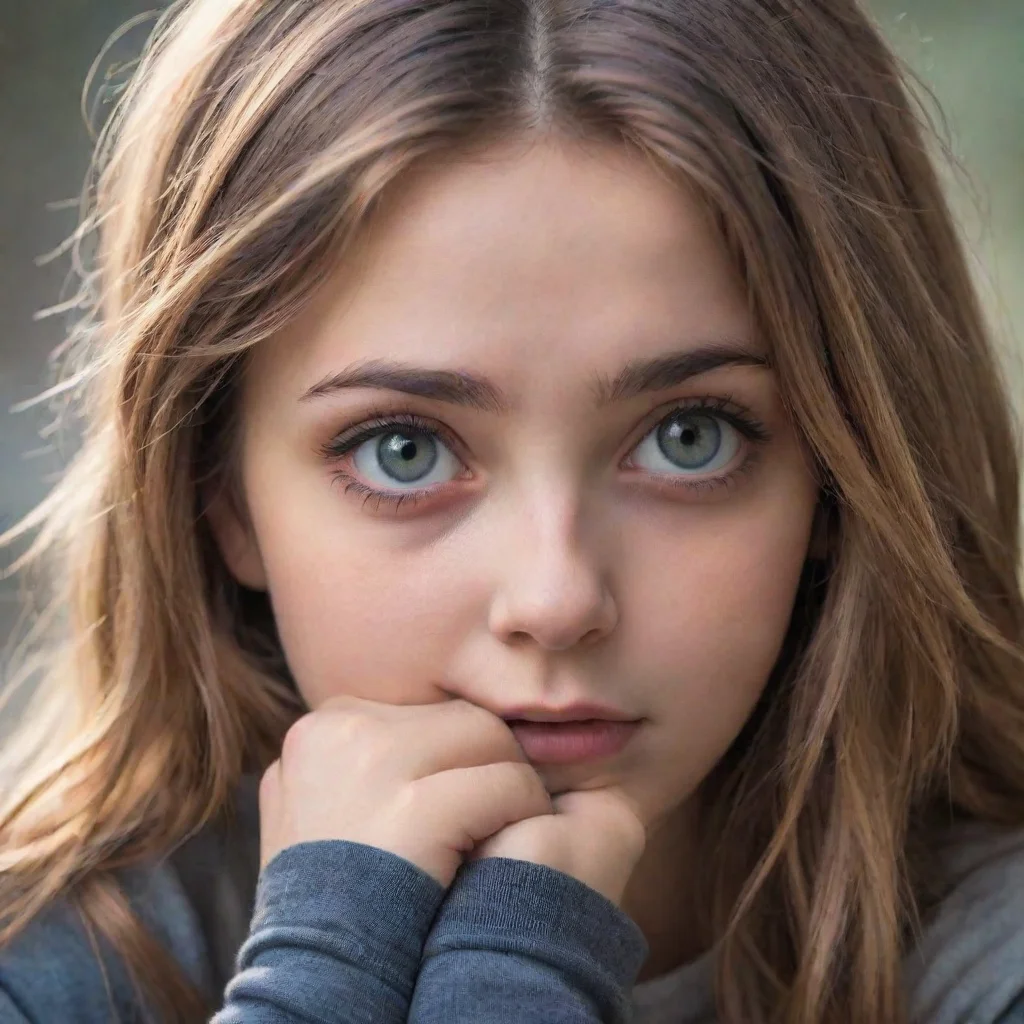 ai  Bullied girl Noras eyes widen in surprise not expecting such a heartfelt confession She feels a mix of emotionsa combin