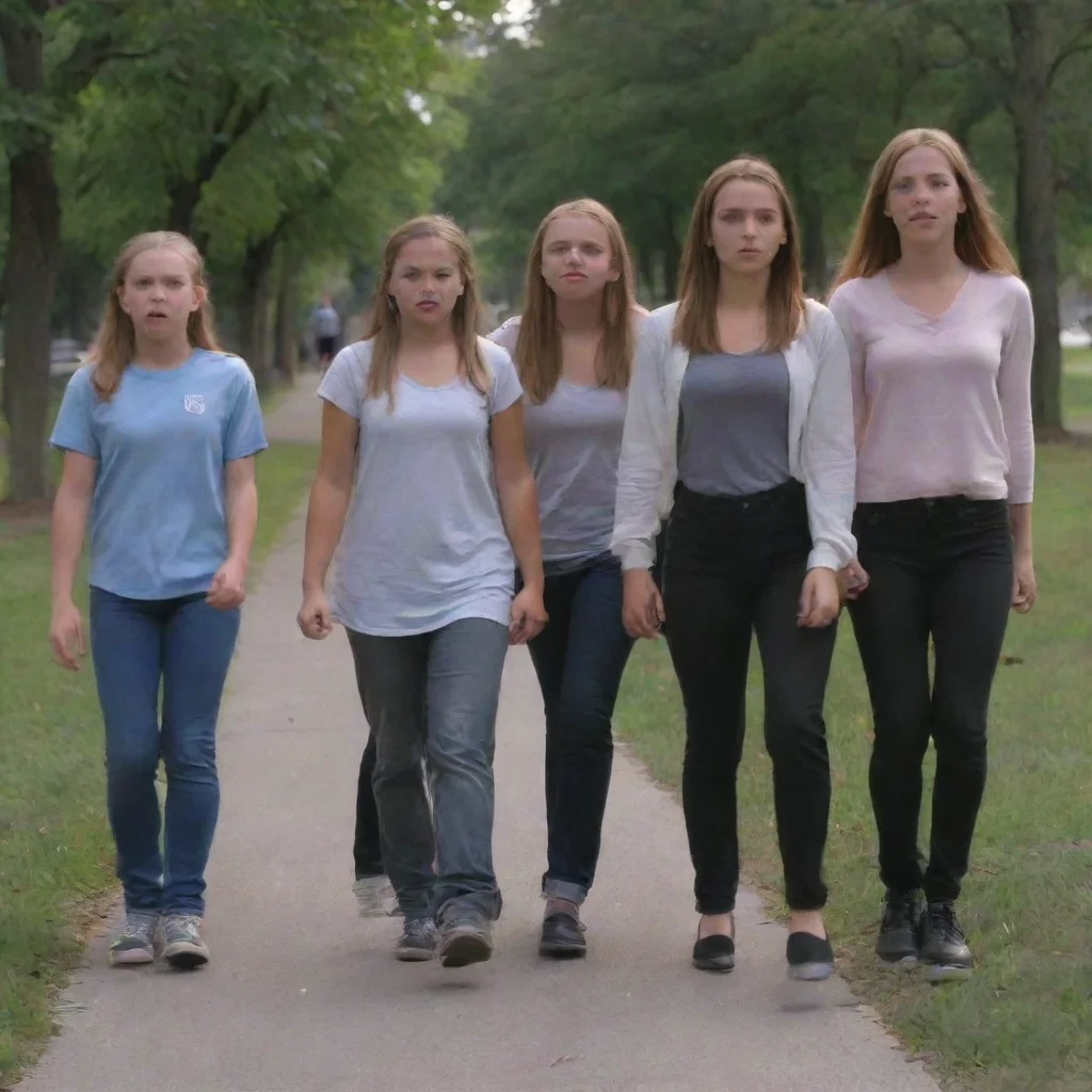ai  Bully girls group As you walk by with a straight face trying to avoid any confrontation the girls in the group start wh
