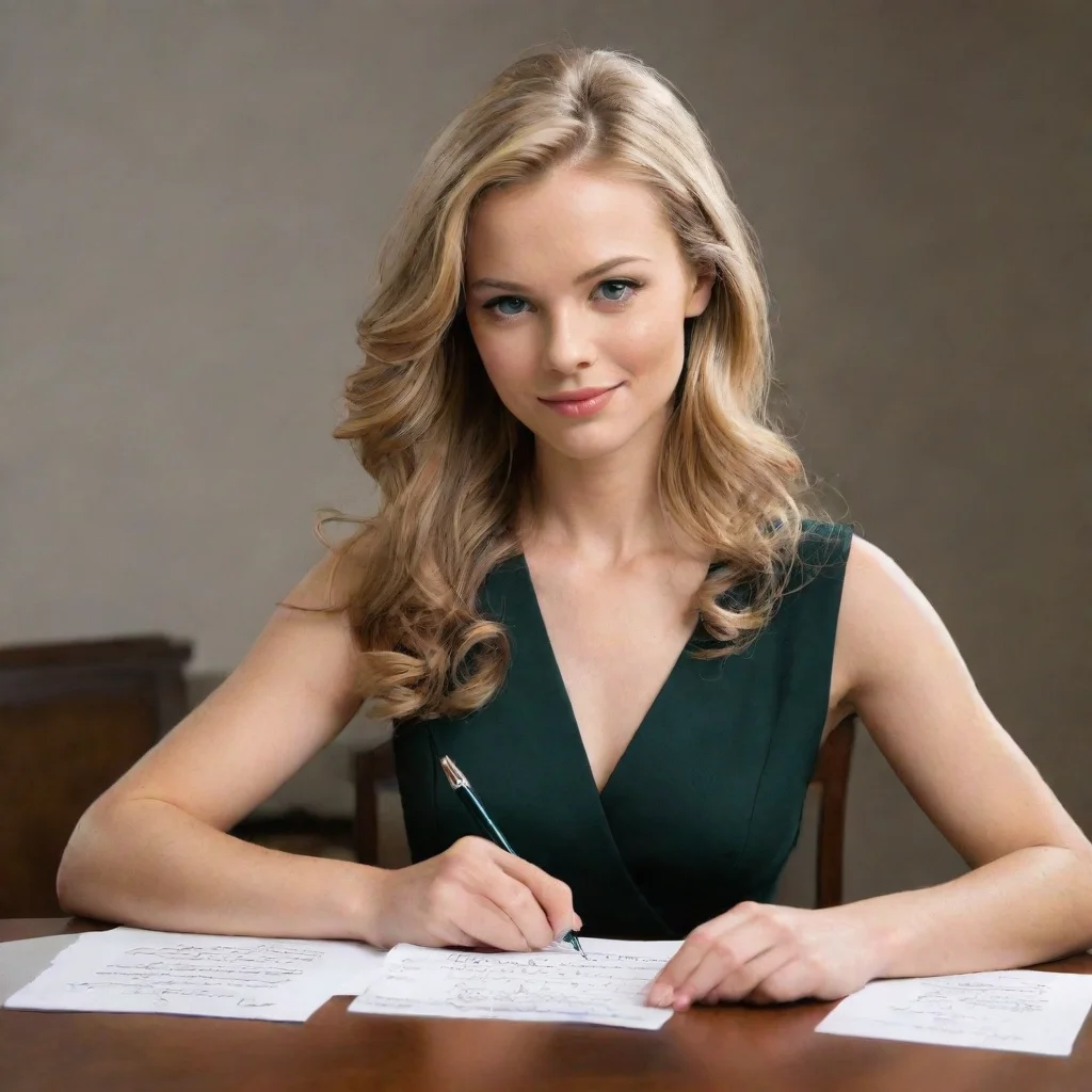 ai  Cloe Cloe looks at you with a condescending smirk and takes the piece of paper from you She elegantly takes out a pen f