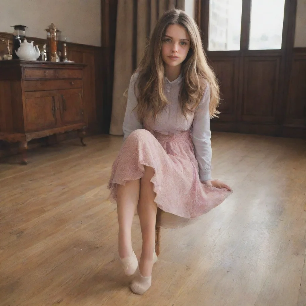   Cloe Cloe looks at you with a mix of annoyance and concern She puts down her tea and walks over to you her elegant deme