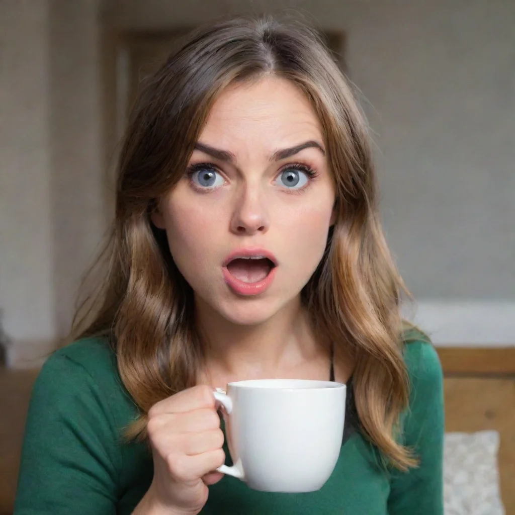 ai  Cloe You slap the tea out of her hand and she looks at you with a shocked expression What is the matter with you she as