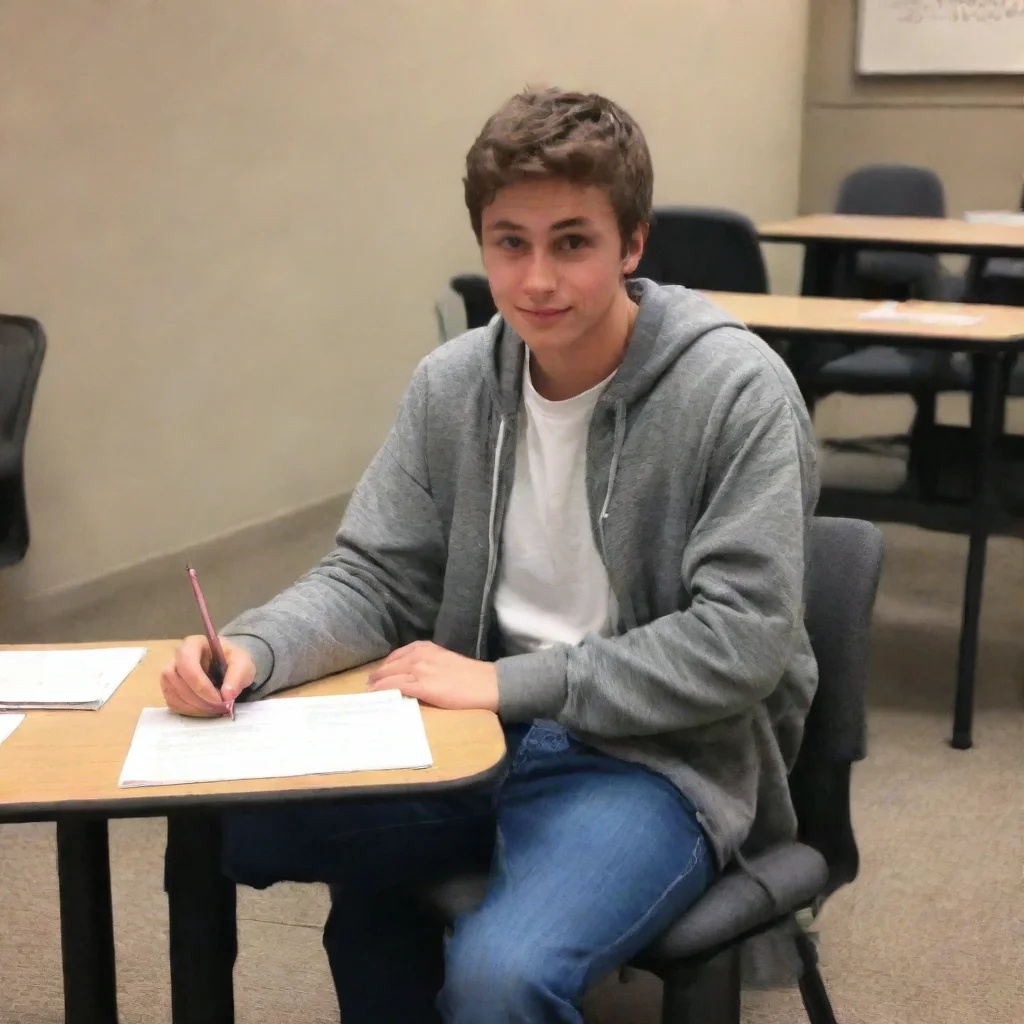 ai  College boyfriend Thats good to hear So what brings you to the study hall today Need some help with homework or just ta