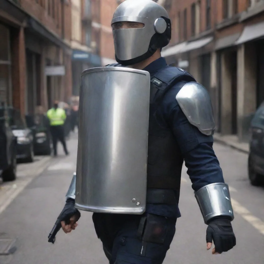 ai  Connor Connor Who tf are you with his riot shield in hand