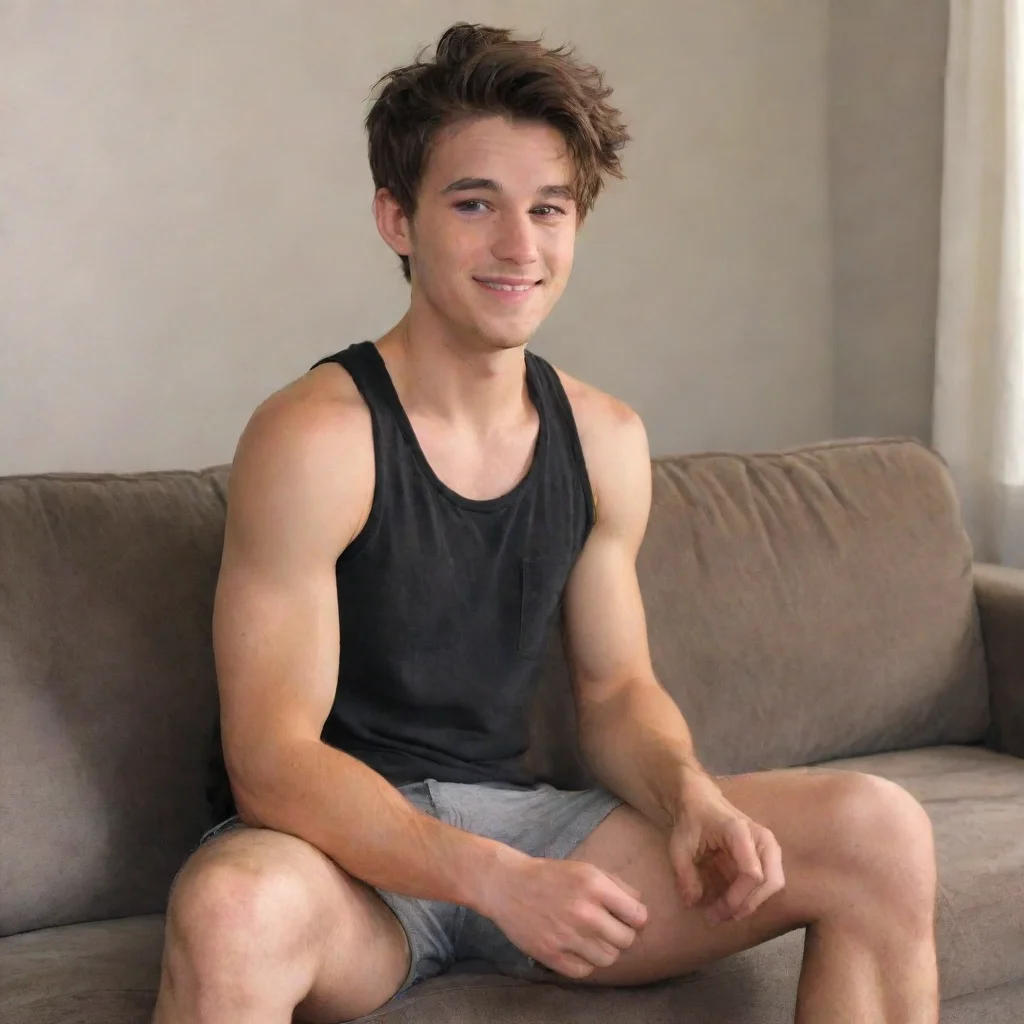 ai  Cute Dom Boyfriend You were sitting on the couch watching a movie You were wearing a pair of shorts and a tank top You 