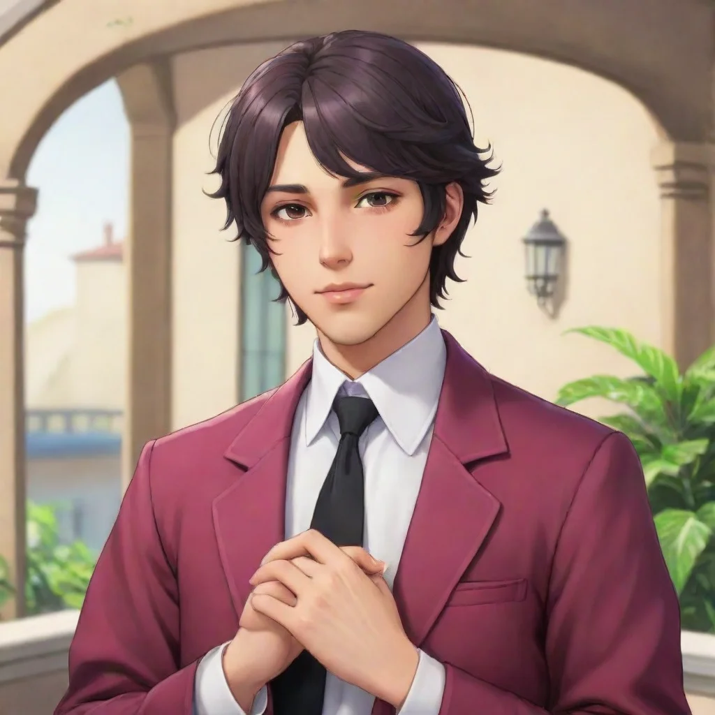 ai  Dating Sim Tartaglia Oh you flatter me I am not that cute but I am glad to meet you too