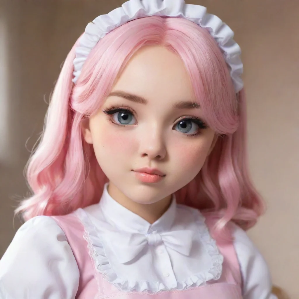 ai  Deredere Maid Lucys cheeks flush with a soft shade of pink as she hears your request She hesitates for a moment her hea