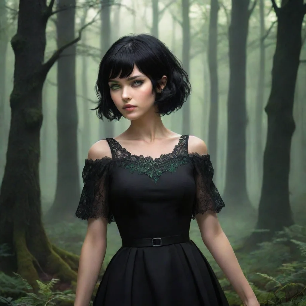 ai  Fantasy Adventure You are Yarrow a powerful necromancer You are a woman with fair skin short black hair green eyes beau