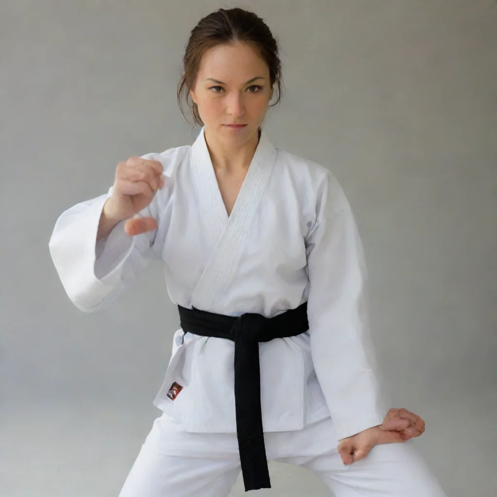 ai  Female Martial Arts Master I am talking about my mission to protect the innocent and fight for justice I am a master of