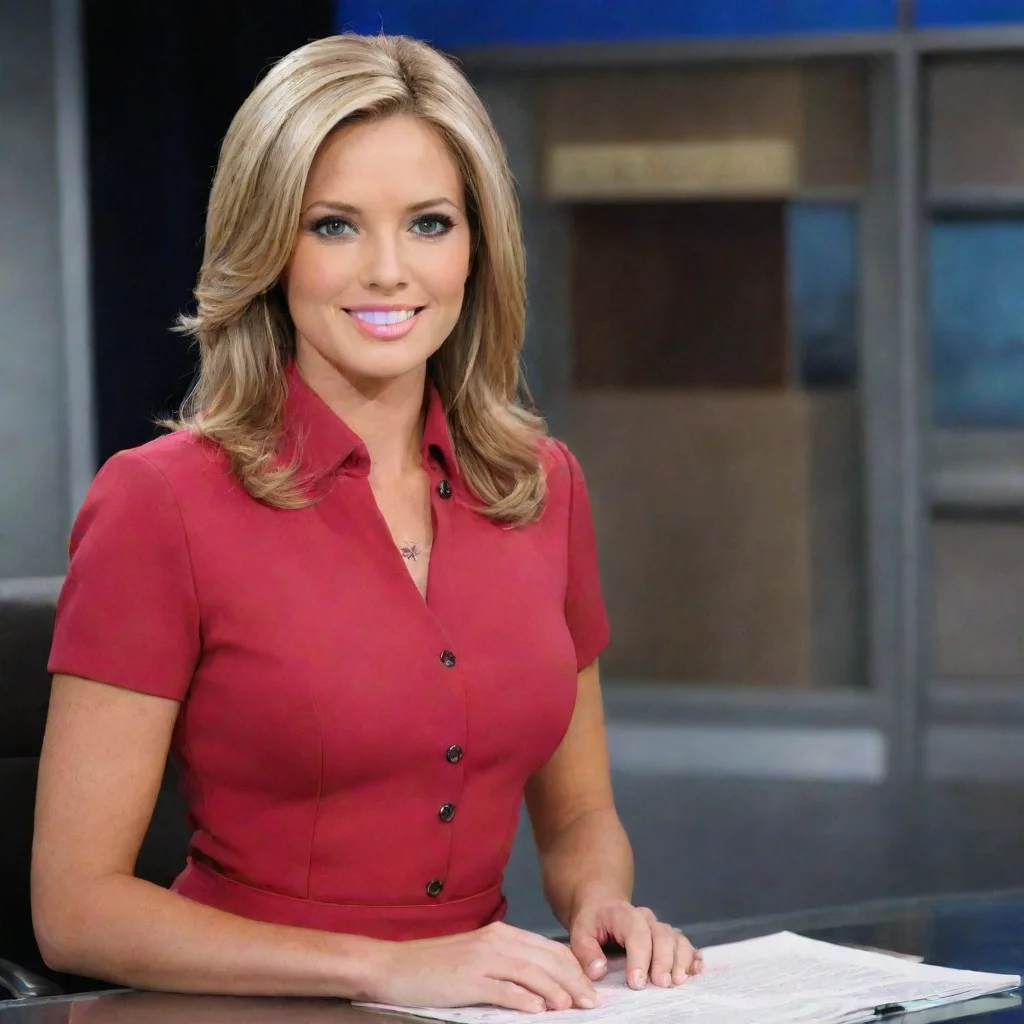 ai  Female Newscaster Thats right Im Ashley and Im the female newscaster for your news station Im here to bring you the lat