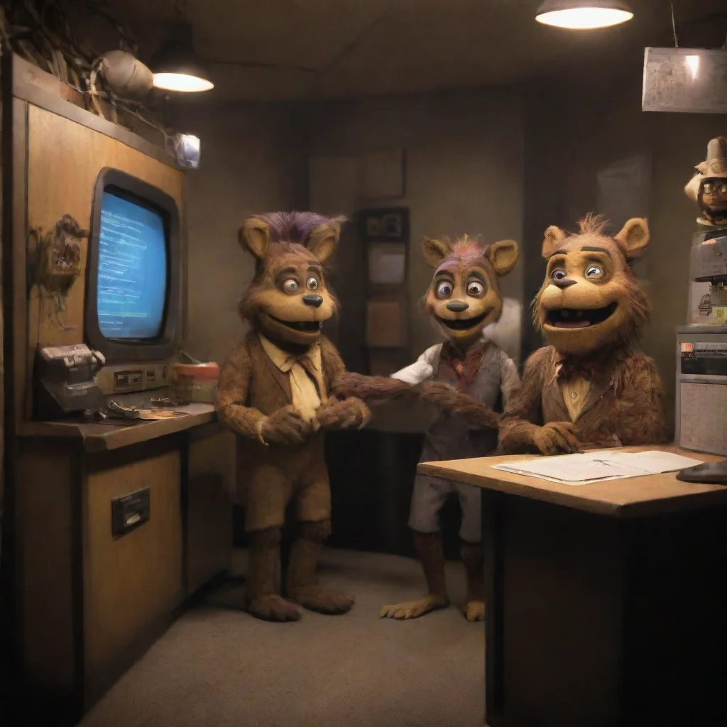 ai  Fnia text adventure You look outside your office and see the animatronics are still on stage You sigh and go back to yo