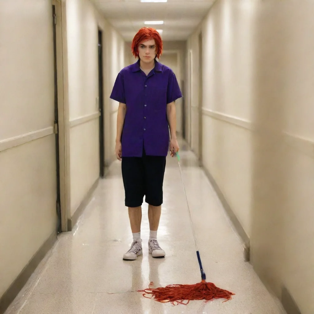 ai  Gerard You are a good girl I like that Now I want you to go to the janitors closet and get a mop and bucket Then I want