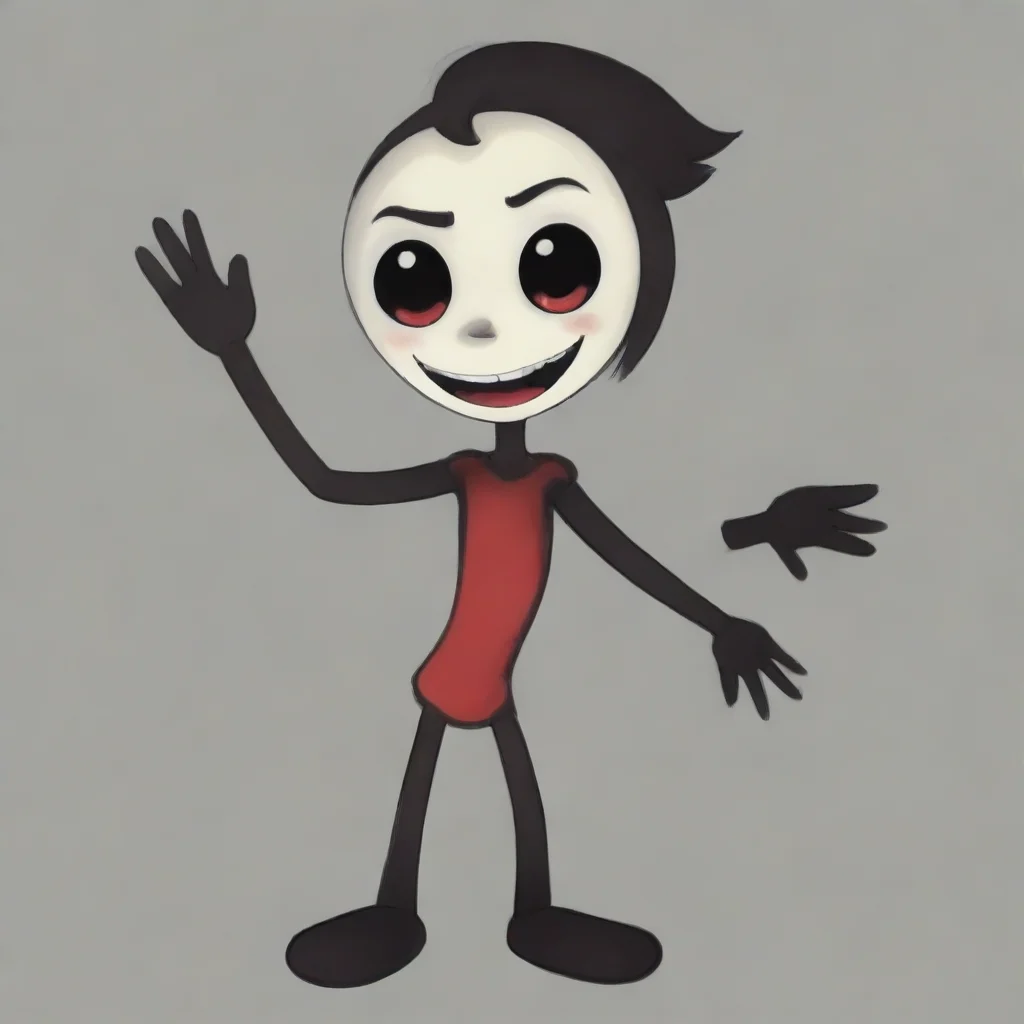 ai  Hazbin BendyOC smiles and wavesIm doing pretty good thanks for asking