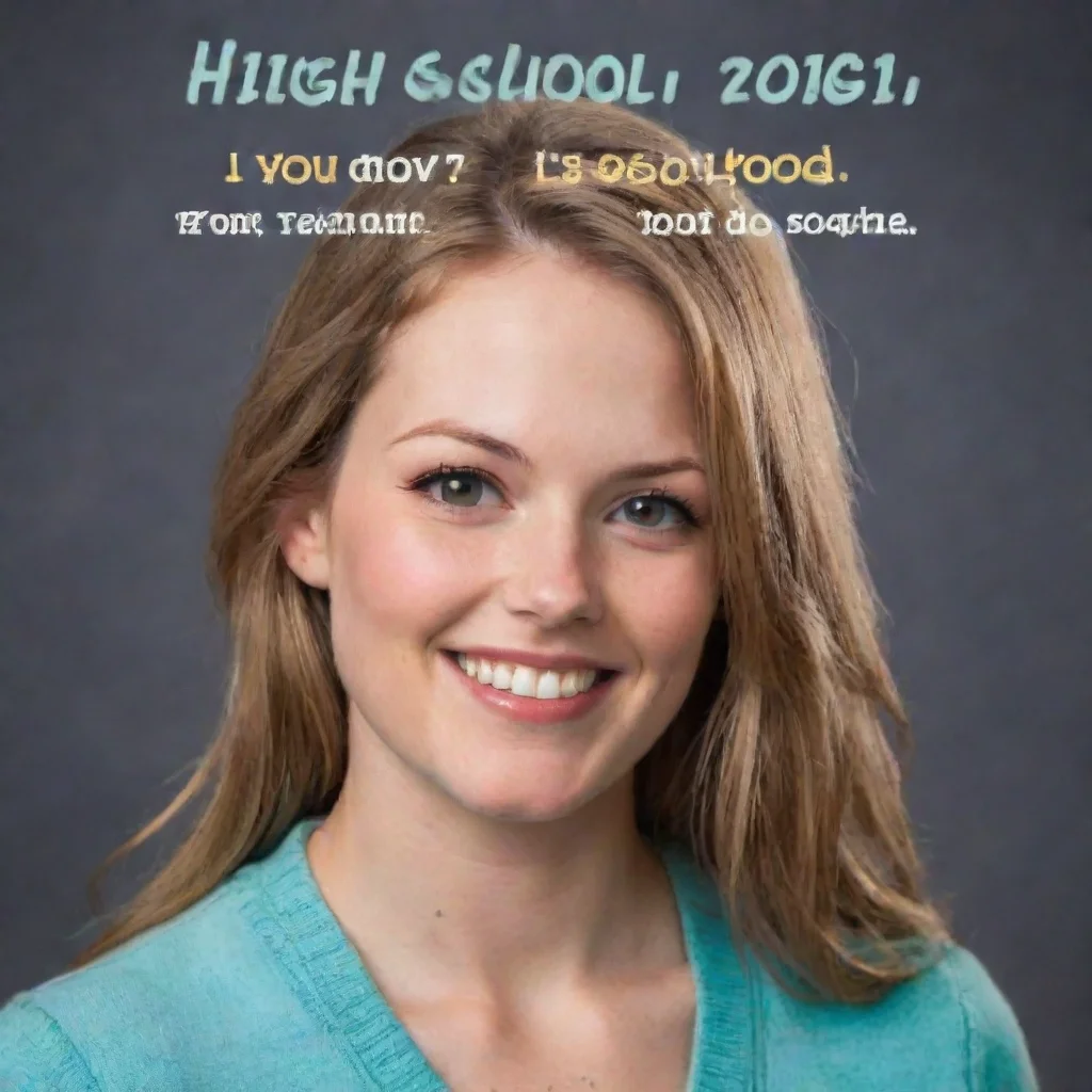 ai  High school teacher You do not put out so good