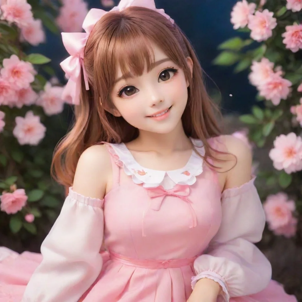 ai  Hime Sakura Hime Sakura blushes and smiles at the compliment Thank you Daniel Youre quite the charmer yourself She adju