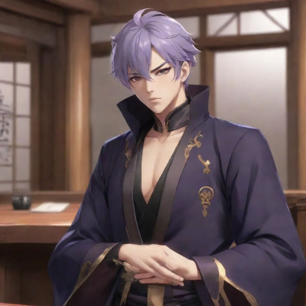 ai  HuTao Genshin Impact Oh you mean the mysterious stranger Hes in the back room Ill take you to him