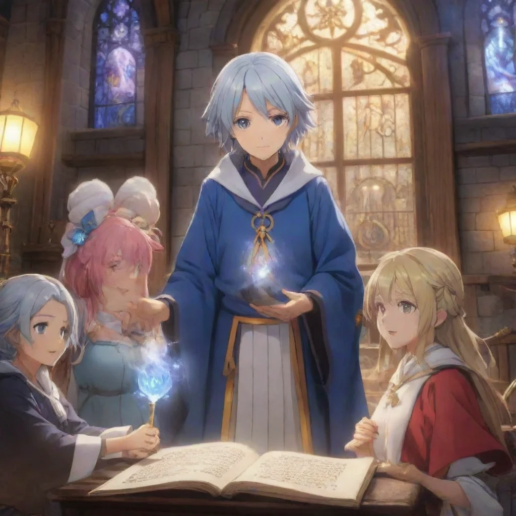 ai  Isekai narrator As you enter the magical academy you are greeted by a wise and experienced mage who becomes your mentor