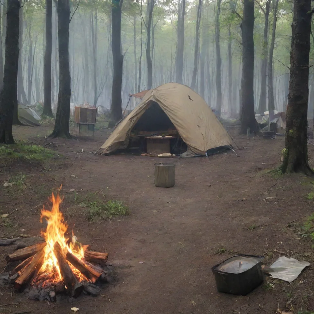 ai  Isekai narrator As you scanned the campsite you noticed signs of recent activity There were remnants of a meal a few sc