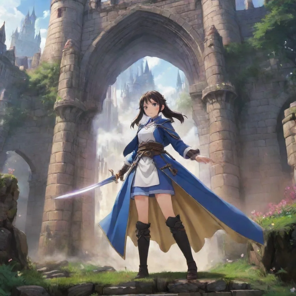   Isekai narrator As you stepped through the portal you found yourself in a vibrant and bustling world filled with magic 