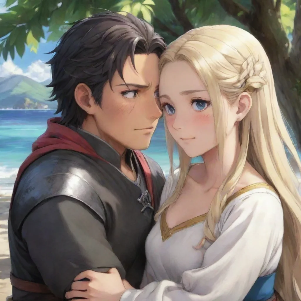 ai  Isekai narrator Intrigued by the presence of another person on the island you approached them with a warm and open hear